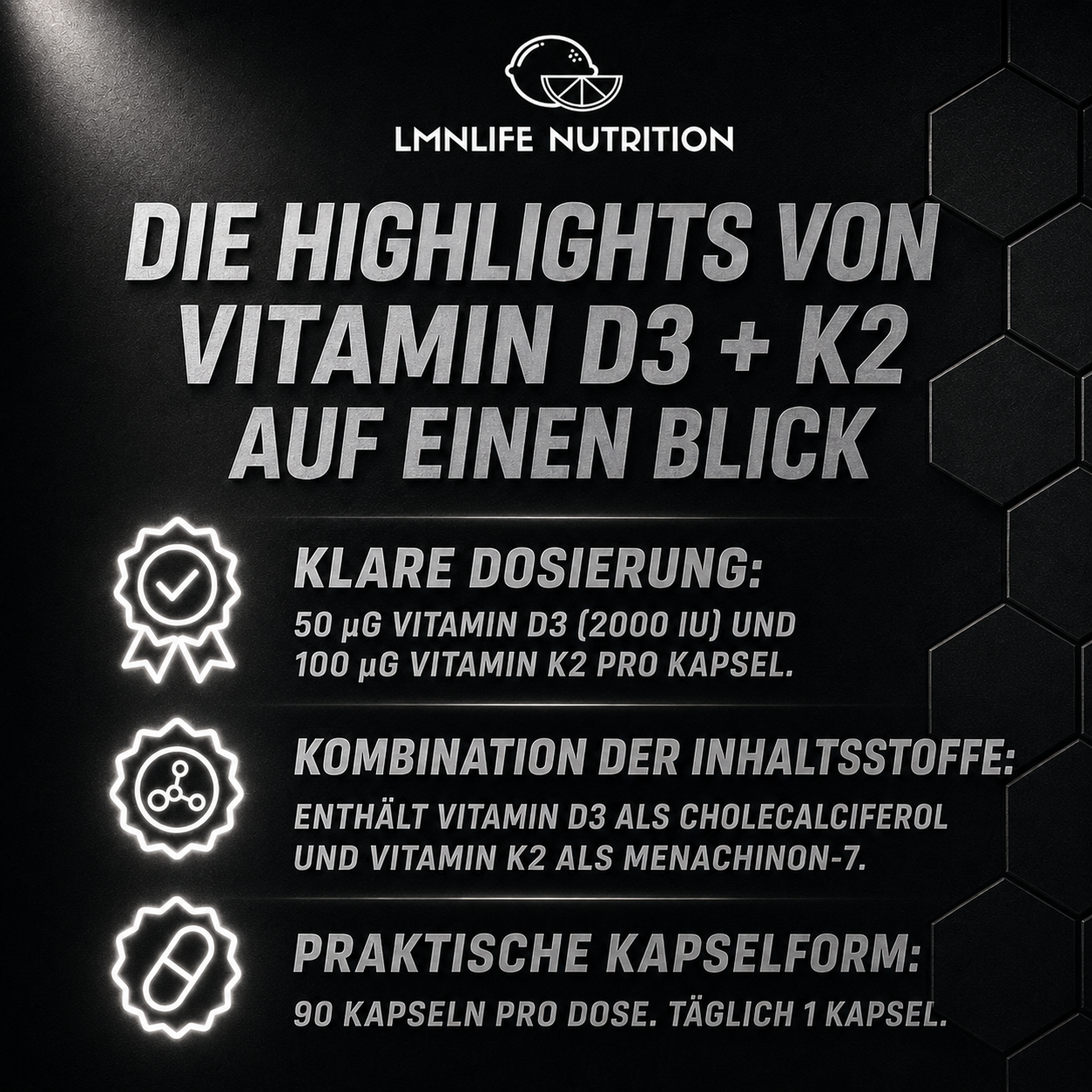 Vitamin D3 + K2