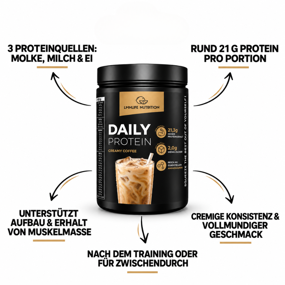 Fitness Starter Paket: Daily Protein + Creatine Fusion – Pre-Workout & Shaker gratis