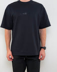 Oversize Shirt - Dark Black Print