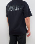 Oversize Shirt - Dark Black Print
