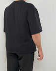 Extended Sleeve Oversize Shirt - Black/ Yellow